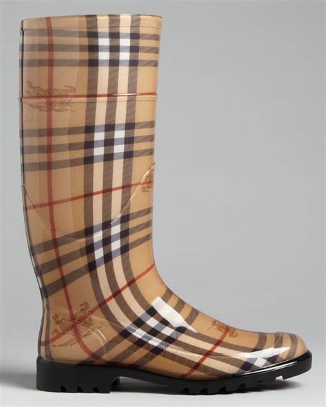 burberry haymarket rain boots|burberry rain boots clearance.